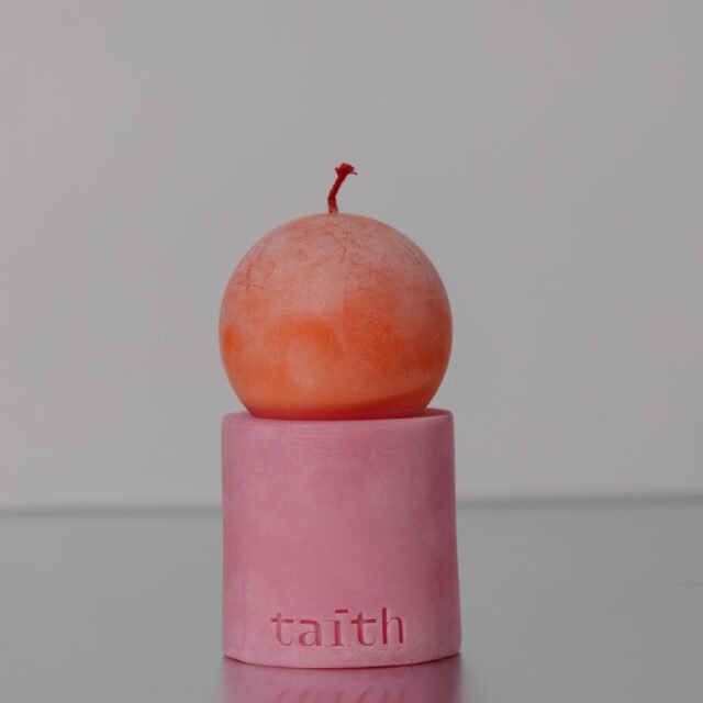 LULU ORANGE-PINK žvakė