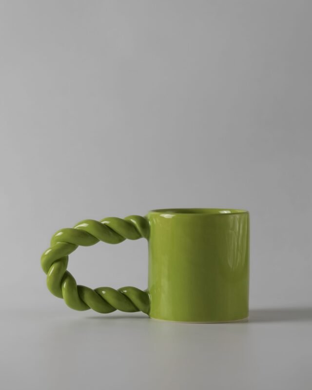 Keramikinis puodelis U TWIST OIL GREEN - Image 3