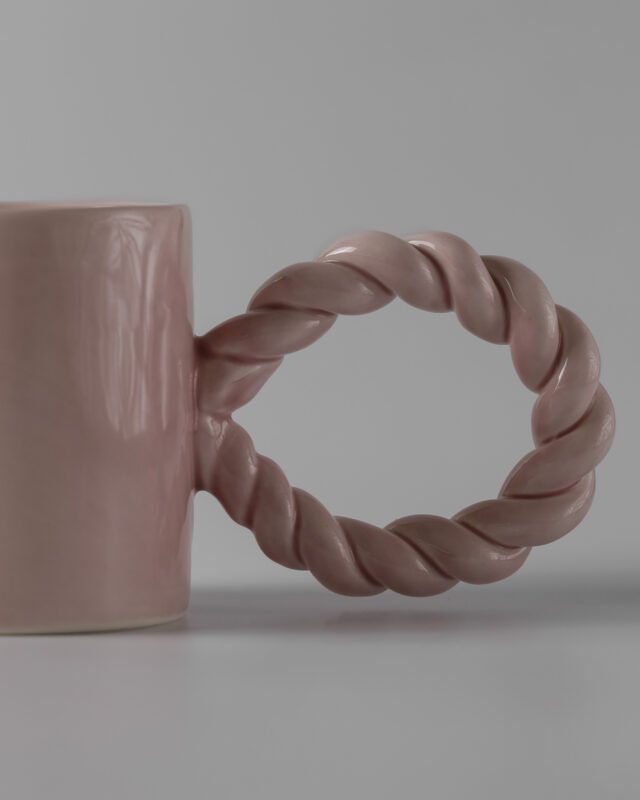 Keramikinis puodelis TWIST PINK - Image 2