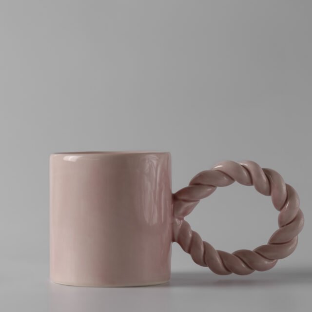 Keramikinis puodelis TWIST PINK