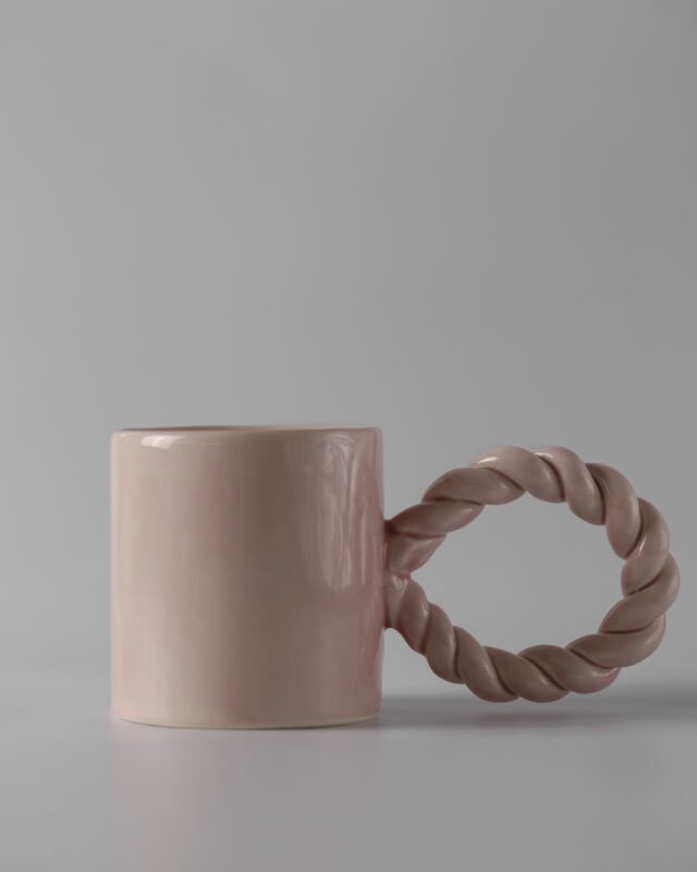Keramikinis puodelis TWIST PINK