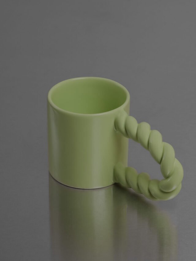 Keramikinis puodelis U Twist Lime