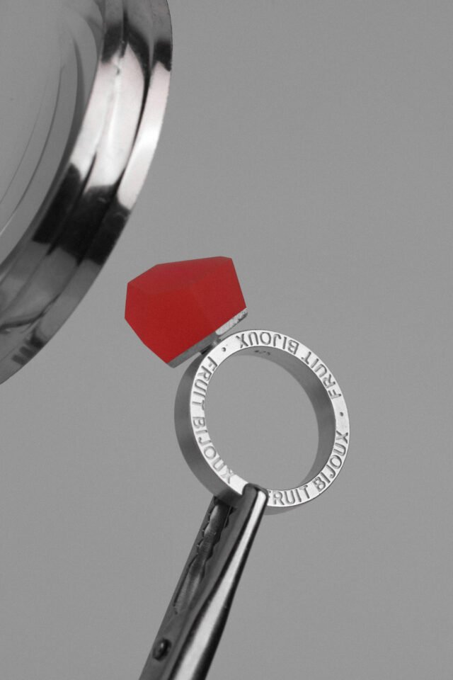 Crystal top RUBBY RED 12mm - Image 2