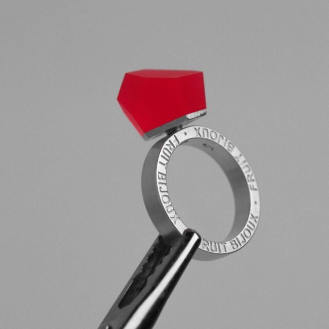 Crystal top RUBBY RED 12mm
