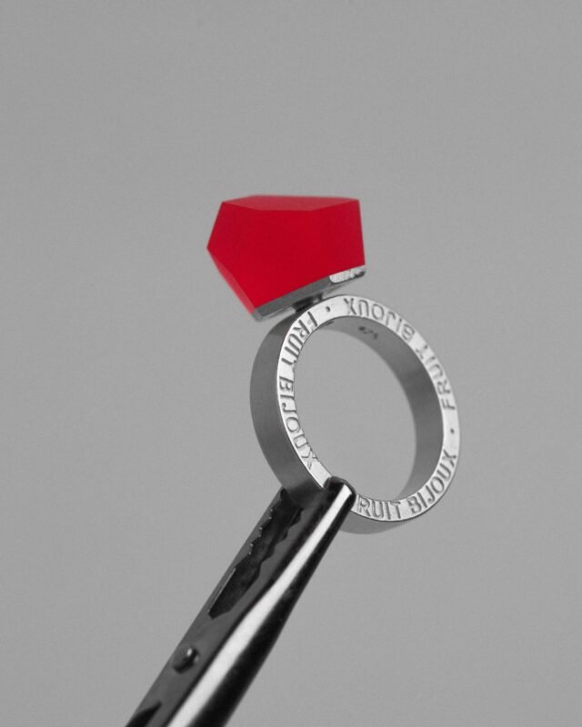 Crystal top RUBBY RED 12mm