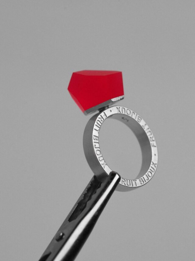 Crystal top Rubby Red 12mm