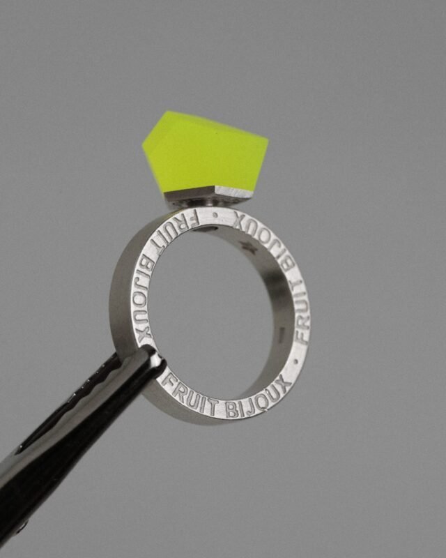 Crystal top NEON YELLOW 8mm - Image 2