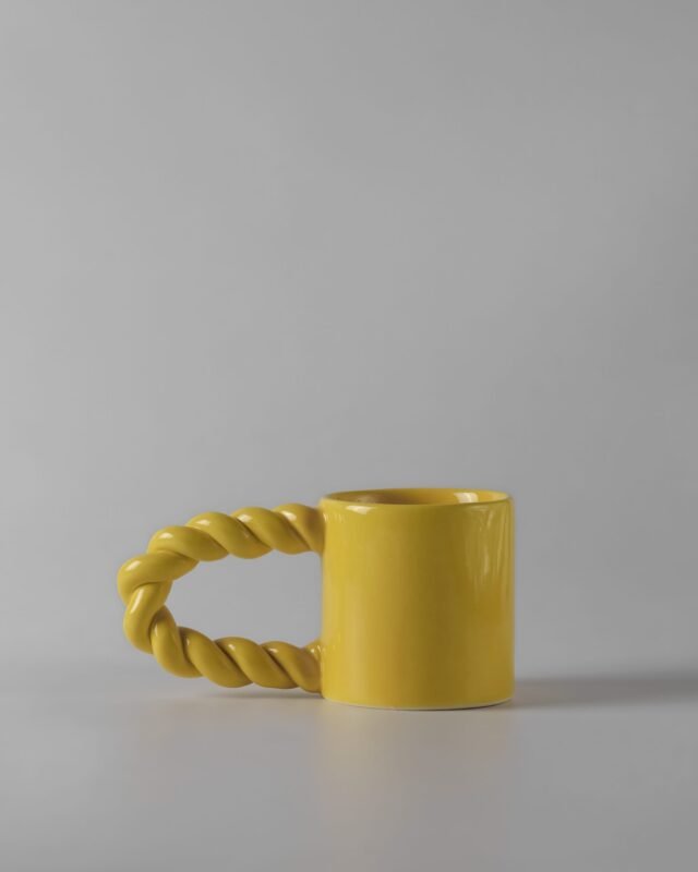 Keramikinis puodelis U TWIST YELLOW - Image 2