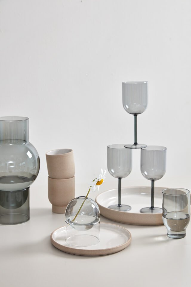 Vandens stiklinės GREY 2vnt - Image 2