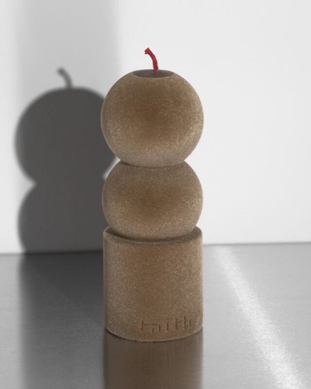 LILU BEIGE VELVET žvakė - Image 2